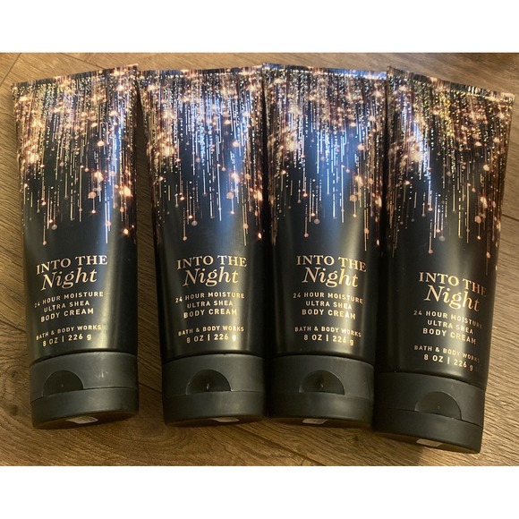 4x Bath & Body Works INTO THE NIGHT Ultra Shea Body Cream Moisturize - Picture 1 of 1